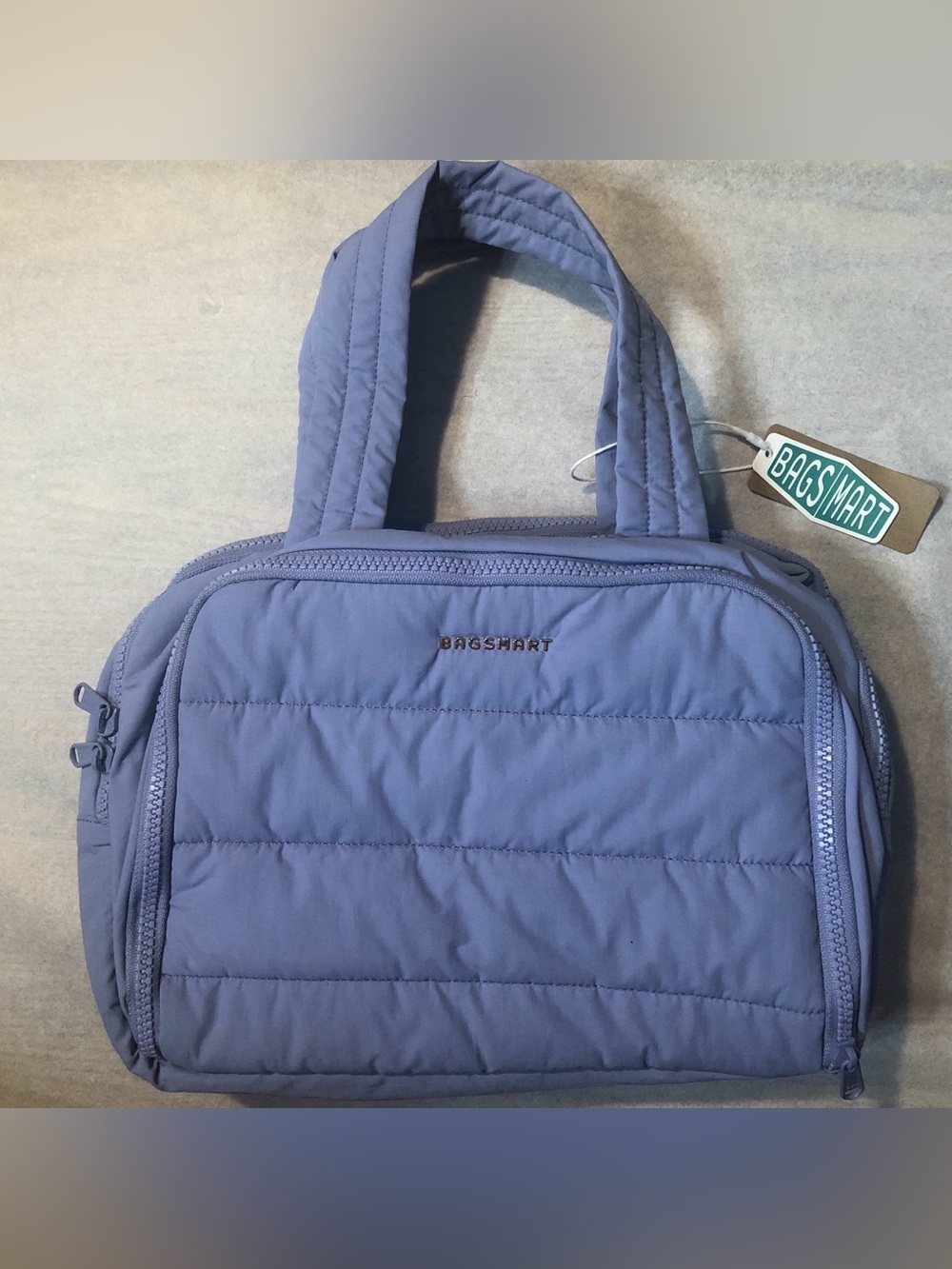 Bagsmart Quilted Lavender Crush Makeup Bag Case NWT